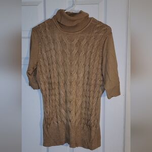 Ricki's Cowl Neck Sweater in Warm Brown